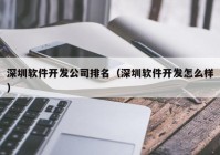 深圳软件开发公司排名（深圳软件开发怎么样）